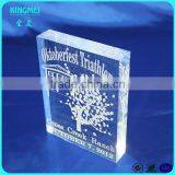 KM-SP06 Factory High Quality Clear Acrylic Crystal Stamp Block,transparent Acryl Display Block thumbnail-6