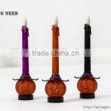 Sales Promotion Acrylic Halloween Decoration Pumpkin Shape Led Candle thumbnail-4