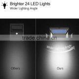 24 Leds Wall Mounted Motion Sensor Light Emergency Outdoor Led Solar Garden Lamp Post Lights thumbnail-3