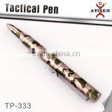 Camo Color Tactical Pen, Black Ink, Anodized, Aluminum, Made in China thumbnail-2
