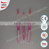 China Wholesale Oem Travel Toothbrush With Toothpaste Inside Tooth Brush Oral Hygiene Dental Supplies thumbnail-3