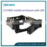 3.5' SATA/SAS HDD Mobile Rack Hard Disk Enclosure With LED thumbnail-1