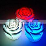 Wedding Decoration Party Lamp Mini Fancy Changing LED Rose Flower Romantic Candle Light thumbnail-2