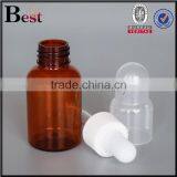 2017 Hot New Products Beard Oil Fragrance Perfume Round Shoulder 35ml Pet Plastic Dropper Bottle Pipette thumbnail-3