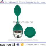 China Manufacturer Eco-Friendly Silicone Tea Infuser Leaf Shape Tea Infuser Water Bottle thumbnail-1