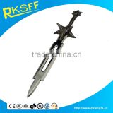 Sword Shape Customized Souvenirs Zinc Alloy Silver Color Metal Sword Letter Opener