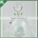 Round Ball Glass Bottle for 150ml Reed Diffuser With Glass Stopper H8.8CM,D7.6CM
