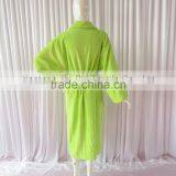 Warm Winter Bathrobe Lime Coral Flannel Thick Long Spa Robe Women's Pajamas thumbnail-2