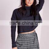 Summer Fashion Grey Double Belted Check Cheap Shorts OEM Service thumbnail-1