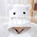 Flannel Cartoon Adult Animal Jumpsuit Animal Pajamas Jumpsuit Totoro Design thumbnail-3