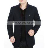 Customize Fashion Business Woolen Bomer Jacket Men Plain Wollen Jacket thumbnail-2