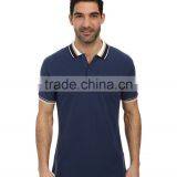 2015 Latest Custom Short Sleeve Mens Fancy Pique Camisetas Polo, Ribbing Camisetas Polo thumbnail-1