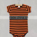 Halloween Children Cotton Orange Pumpkin Pattern Newborn Baby Unisex Bodysuit Romper thumbnail-5
