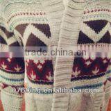 Ladies Fashion Knitting Cotton Sweater Coat thumbnail-1