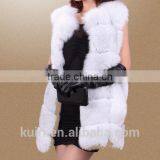 Hot Sale Fashion Girl Natural Ladies Real Fur Gilet / Genuine Fox Fur Vest --pc271 thumbnail-4