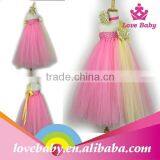 Kids Girls Princess Bow Belt Dress Circle Bubble Peacock Print Kids Dress Girl's Party Clothes LBE4092186 thumbnail-6