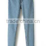 Runwaylover EY0617P Europe Style 2017 Ladies Fashion Washed Denim Jeans thumbnail-4