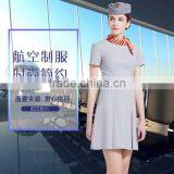 Custom Good Quality Fashionable Slim Fit Air Hostess Stewardess Uniform / Business Dress for Stewardess Wholesale thumbnail-6