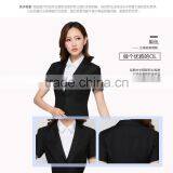 Hotel Lobby Manager Uniform Woman Short Sleeve Hotel's Skirt Suits thumbnail-6