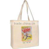 Full Color Print Jumbo Tote Bag - Made From 10 Oz. Cotton and Comes With Your Logo. thumbnail-1