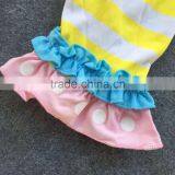 2016 Easter Design New Baby Kids Boutique Clothing Eatser Chick Strpies Sets With Matching Headband and Necklace Set thumbnail-2