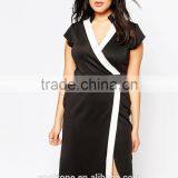 Low MOQ Plus Monochrome Bodycon Dress,top Female Dresses 2015 thumbnail-3
