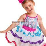 New Arrival Kids Ballet Dress-muti-color Sequin Three Color Ribbon Edged Puffy Kids Skirts thumbnail-1
