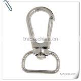 Silver Tone "D" Shaped Clasps for Key Ring thumbnail-1