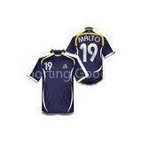 Men\'s Navy Blue Sublimated Soccer Jersey With Personalize Team Logo XS - 5XL