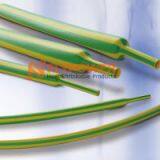 Yellow and Green Striped Flexible Flame Retardant Thin Wall Heat Shrink Tubing 2:1, 3:1 BH-2F(YG)