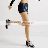 Green Leaf Print Play Up Sport Yoga Pants thumbnail-3