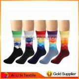 Hot Selling Christmas Kawaii Funny Sock Stripes Argyle Colorful Men's Dress Socks Made in China thumbnail-4