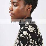 High Fashion Petite Lace Embroidered Jacket Black Color Ladies Blazer Designs thumbnail-3