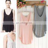Women Ladies Summer Casual Loose Sleeveless V-Neck Vest Tank Tops T-Shirt Blouse thumbnail-1