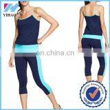 Yihao New Fashion Sportwear Women Clothing Run Faster Crop Tops Legging thumbnail-1