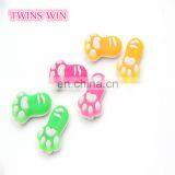 China Wholesale Market fancy foot shaped rubber glowing erasers for kids 3d promotional