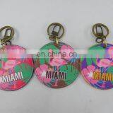 Eco Friendly Manufacturers Colorful Leather Keychain With Logo thumbnail-6