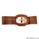 Wholesale Fashion Women's Decorative Skirt Elastic Slim Waist Dress PU Leather Belt thumbnail-4