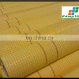 Yellow Leno Tarpaulin 55gsm Micro-Perforated Foils In Roll