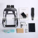 Multi-Pockets Heavy Duty Clear Backpack Transparent Daypack Durable PVC Bag For Security thumbnail-4