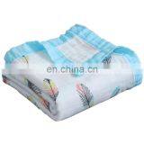 2020 New Arrival Whole Sale 4 Layers Bamboo Cotton Fabric Baby Muslin Swaddle Super Soft Organic Blanket With Moderate Price thumbnail-2