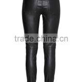 OEM Plus Size Clothing 2015 New Arrival Black Long Leather Pants for Women thumbnail-3