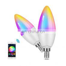 Alexa Voice Control 5W Adjustable Dark Candle WiFi Smart Bulb