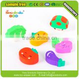 Office School Funny Vegetable Shaped Flat Erasers