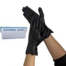 Black Disposable Barber Gloves For Hair Dye Blend Nitrile Gloves thumbnail-5