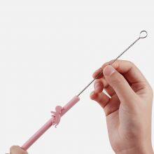 Weiqi Manufacturer BPA Free 5 Pack Refreshing Cartoon Silicone Straws thumbnail-5