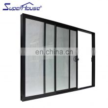 Superhouse 8 ft sliding glass doors NFRC standard customized design heat insulated aluminium alloy  Sliding Glass door for Sale