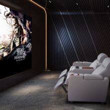 Private Villa Audio-visual Room Leather Electric Sofa Home Theater Electric Multi-functional Sofa Combination thumbnail-4