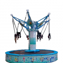 Children Playground Large Outdoor Amusement Equipment Rotating Trampoline Outdoor Kids thumbnail-1