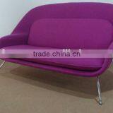 Replica Relaxing 2 Seater Fiberglass Materail /love Seat Womb Sofa by Eero Saarinen thumbnail-2